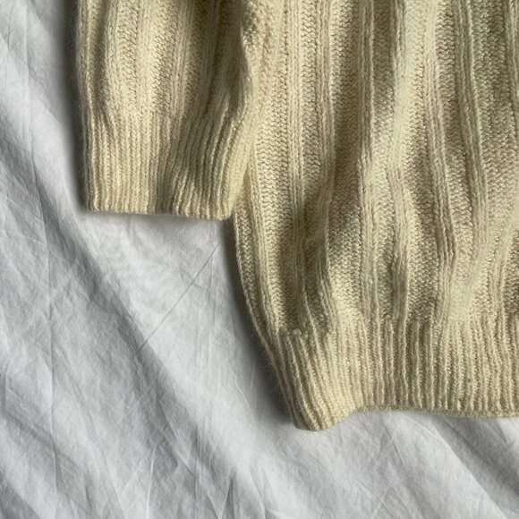 Vintage Work in Progress by Gladys Bagley cardigan sweater, size L, angora - Picture 6 of 6